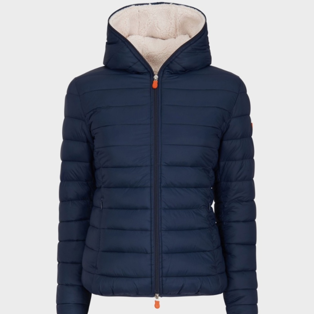 Save The Duck puffer, Navy. Like New! No flaws.